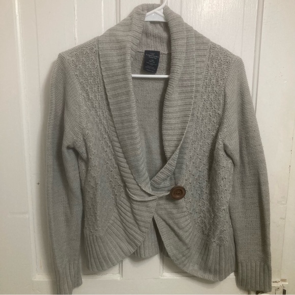⚡️ Faded glory grey cowl neck sweater size large - Picture 1 of 3